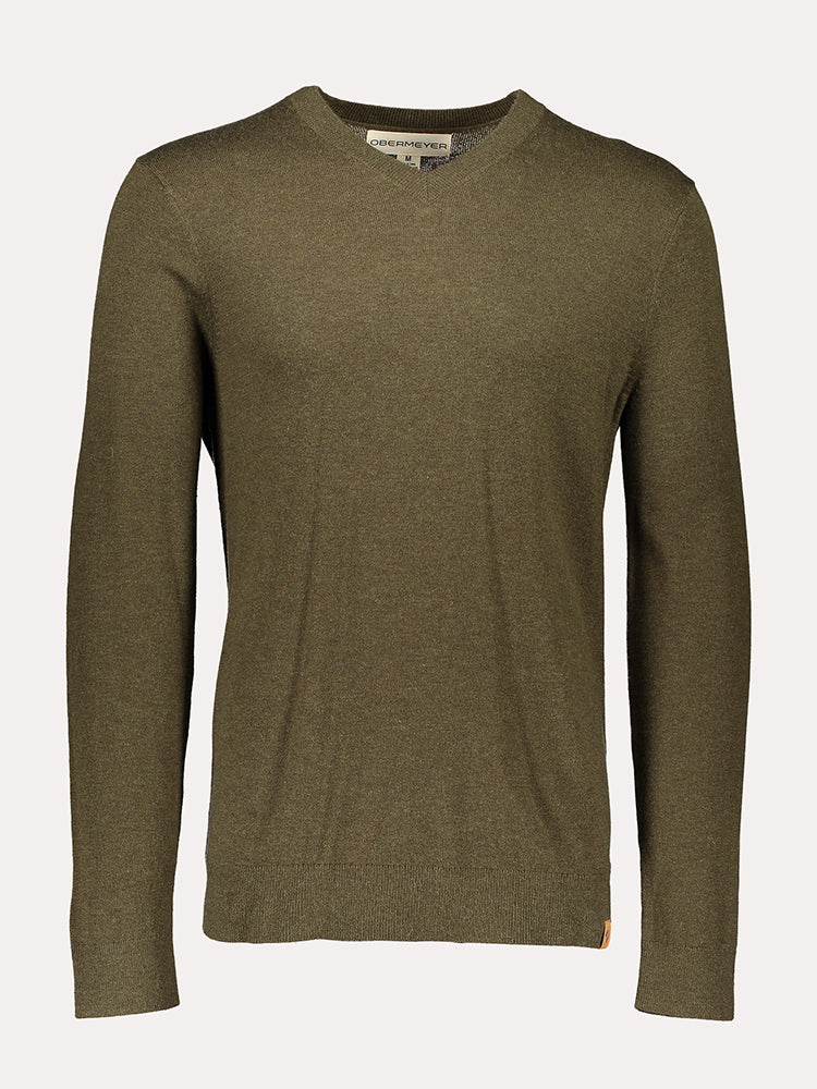 Obermeyer Men's Mason V-Neck Sweater - Saint Bernard
