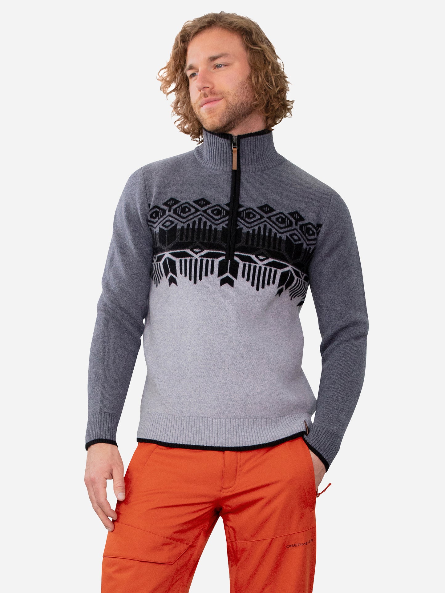Obermeyer Men's Brady Half-Zip Sweater - Saint Bernard