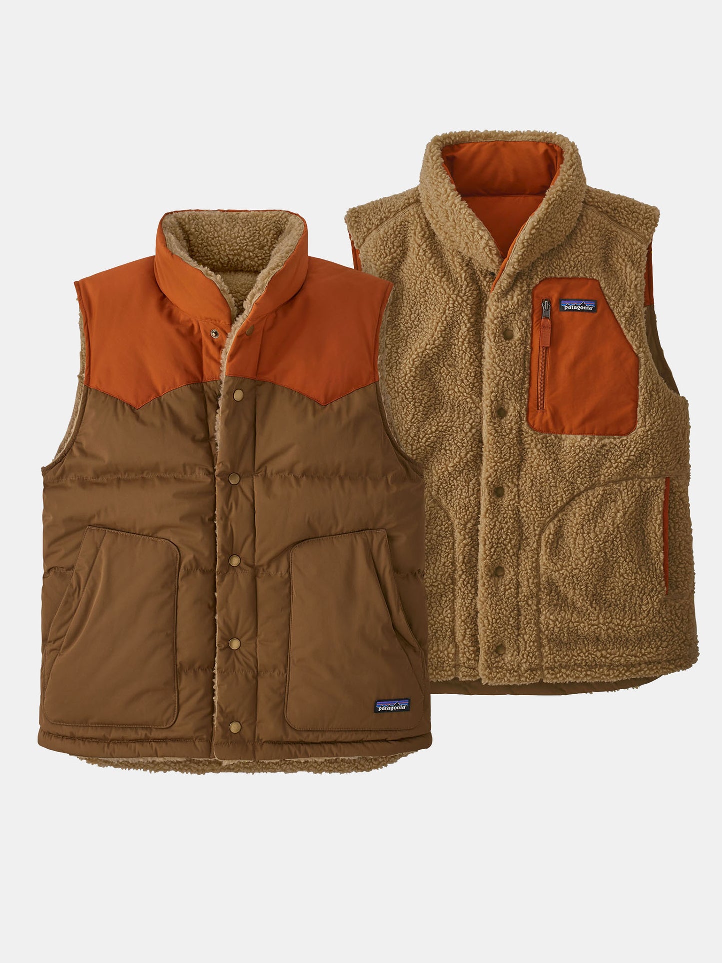 Patagonia Men's Reversible Bivy Down Vest - Saint Bernard