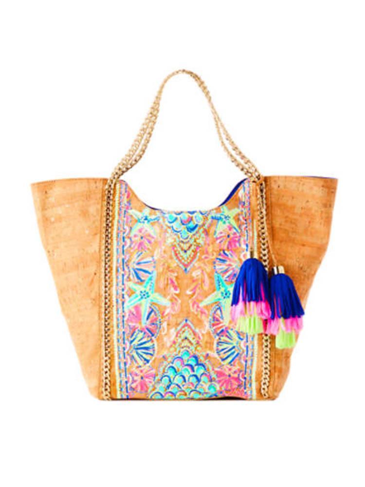 Lilly Pulitzer Printed Cork Pool Tote - Saint Bernard