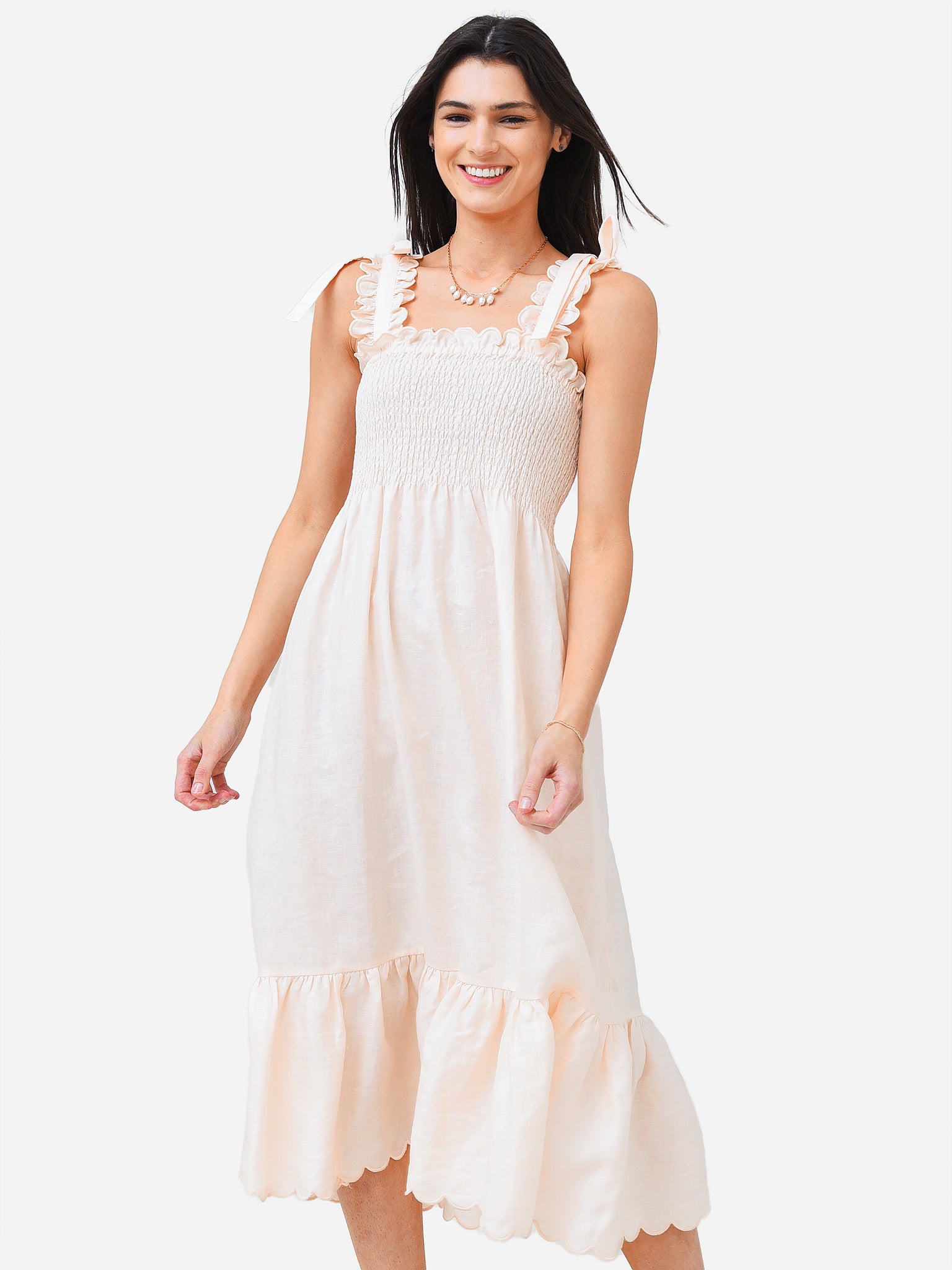 Ephemera Women's Bow Tie Midi Dress