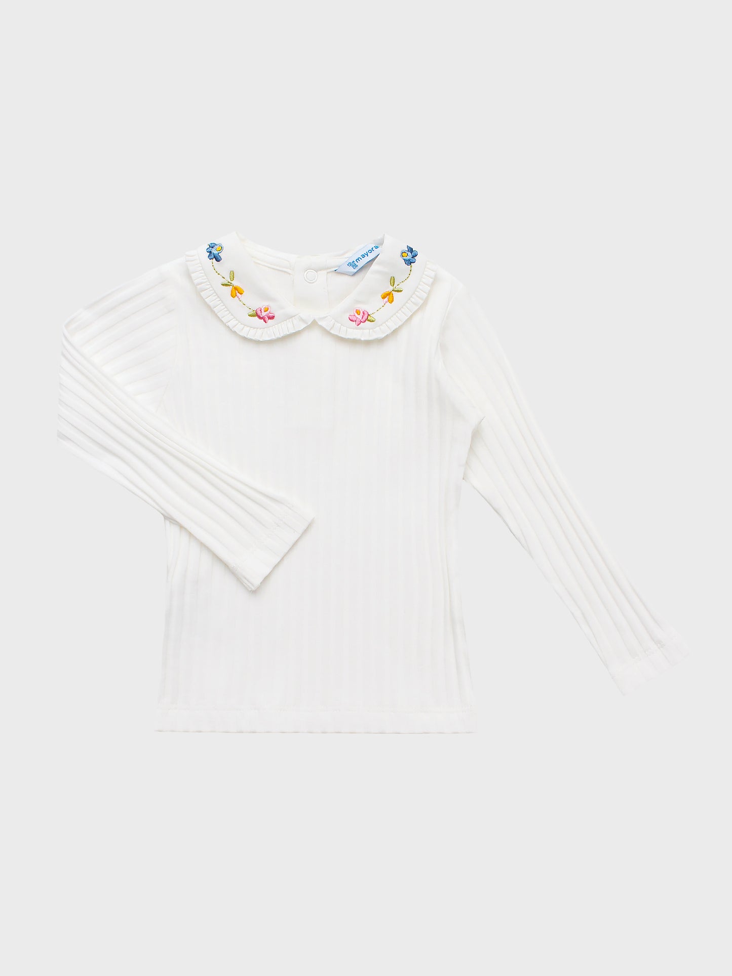 Mayoral Kids' Long Sleeve Embroidered Polo - Saint Bernard