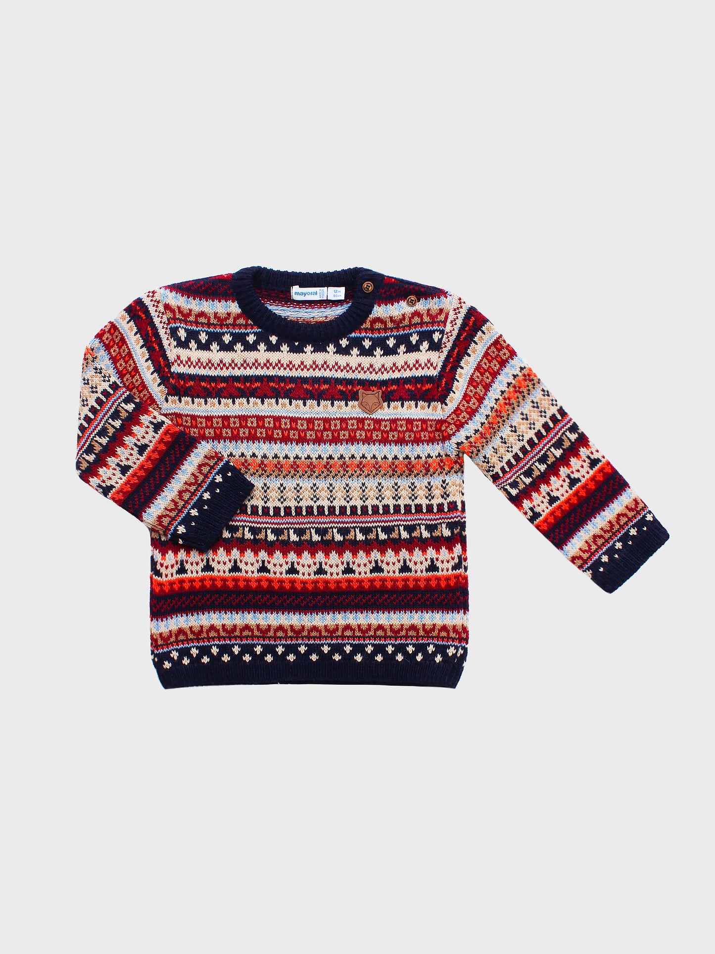 Youth Mayoral Jacquard Sweater - Saint Bernard