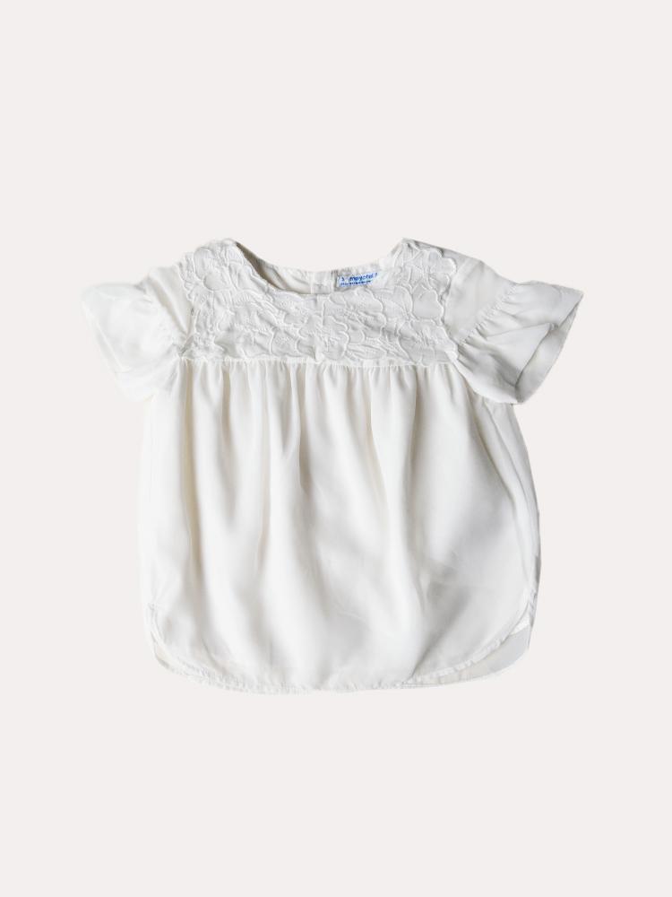 Mayoral Knitted Gauze Blouse - Saint Bernard