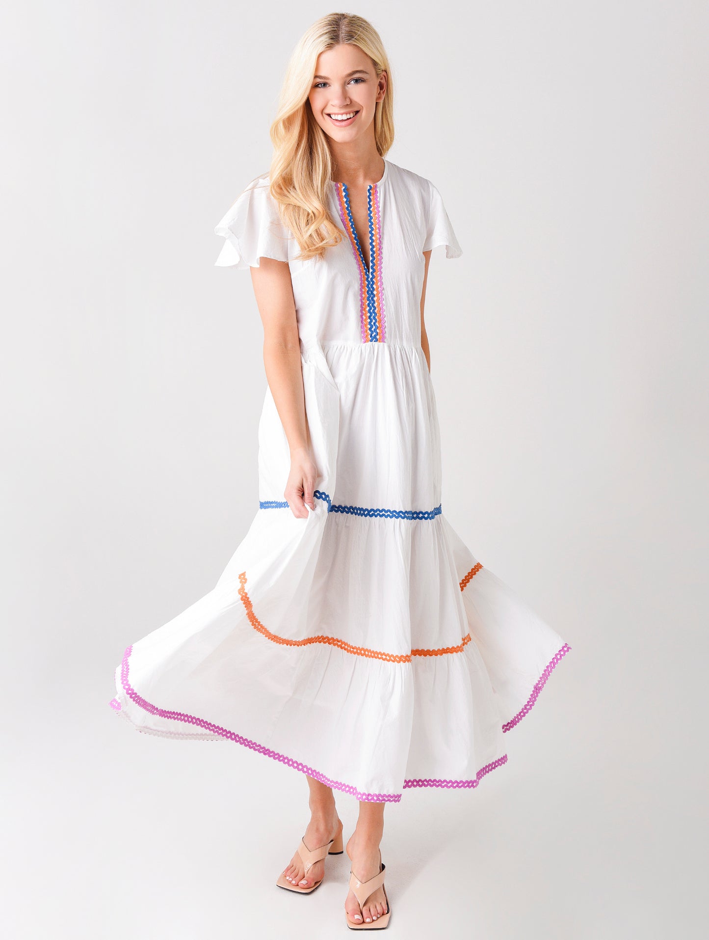 Oliphant Women's V-Neck Maxi Dress - Saint Bernard