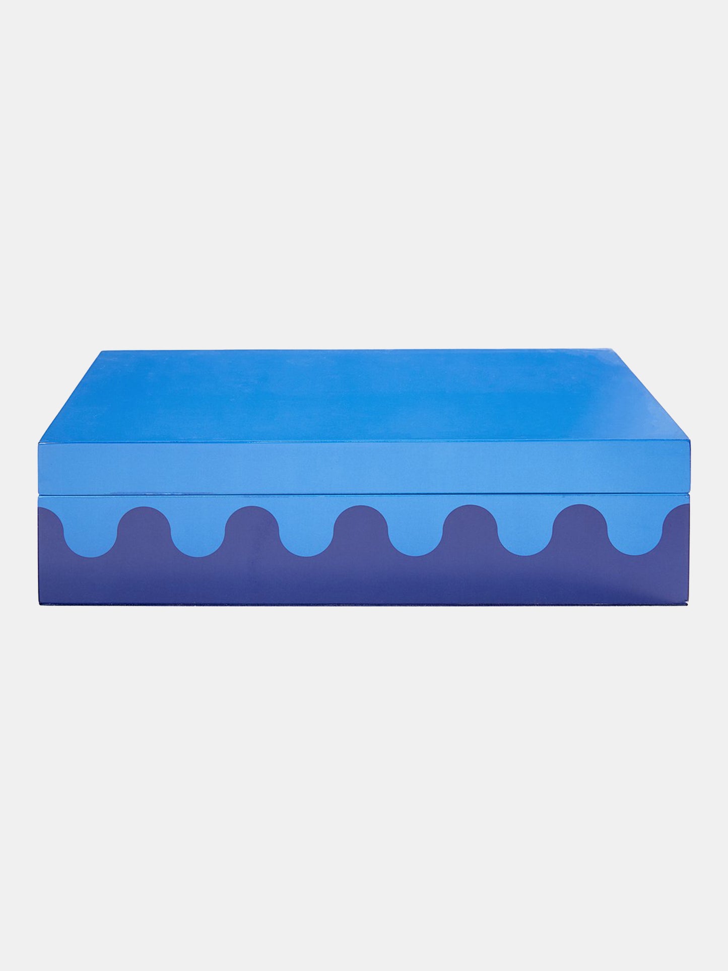 Jonathan Adler Large Lacquer Ripple Box - Saint Bernard