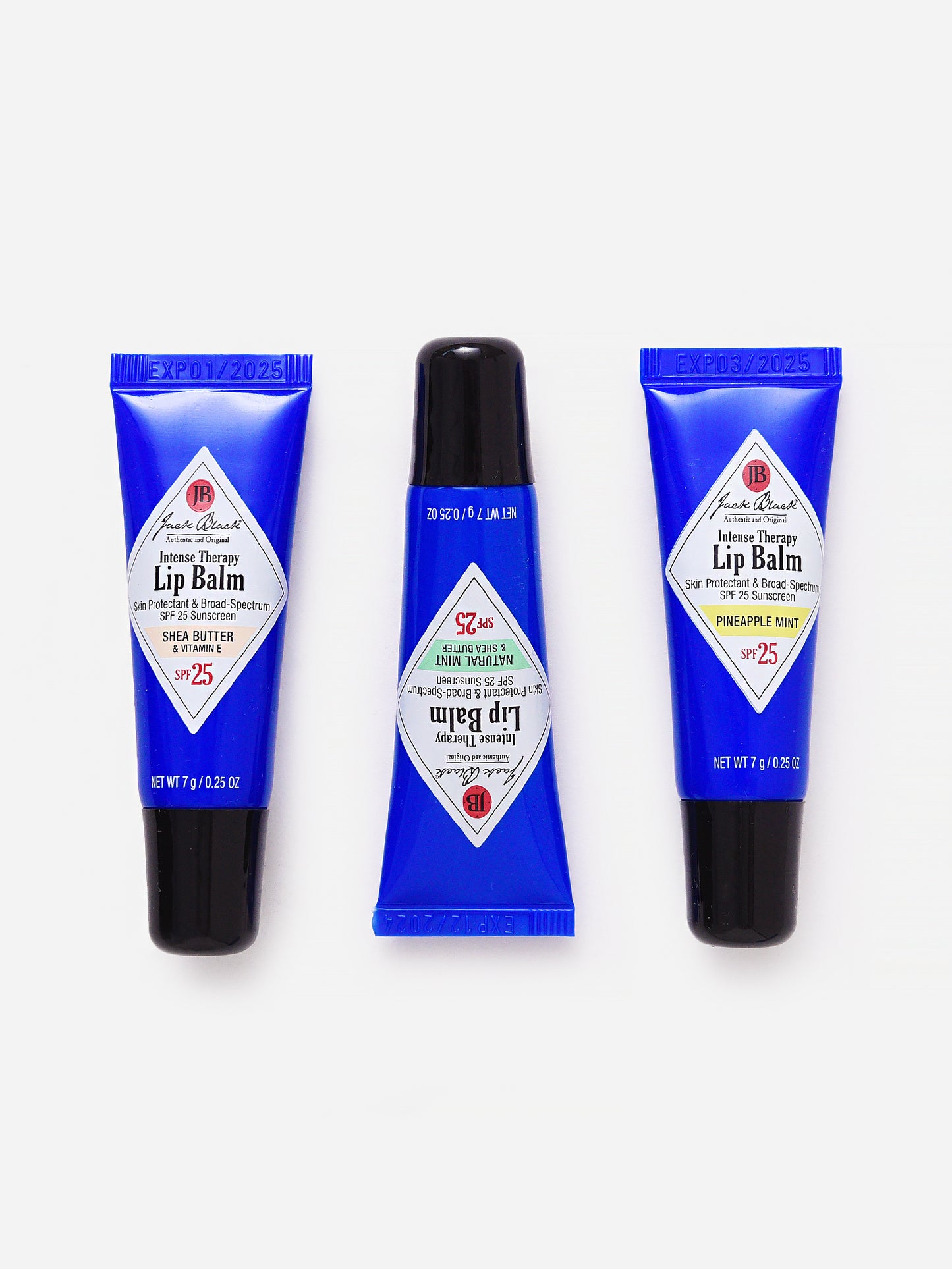 Jack Black Intense Therapy SPF 25 Lip Balm Trio - Saint Bernard