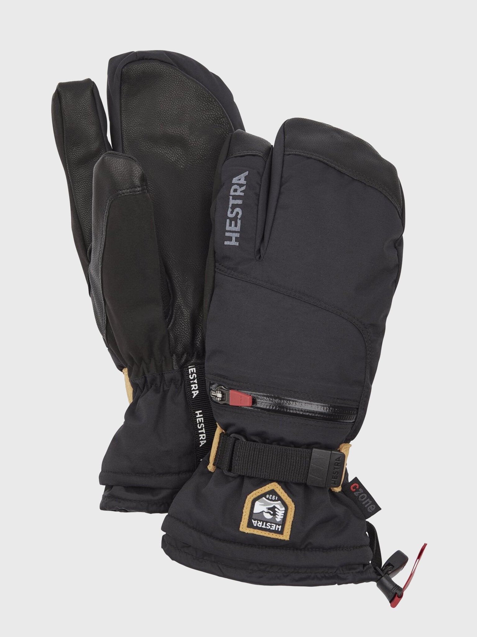 hestra drei finger handschuhe Hestra Men's All Mountain CZone 3-Finger Mitten – Saint Bernard