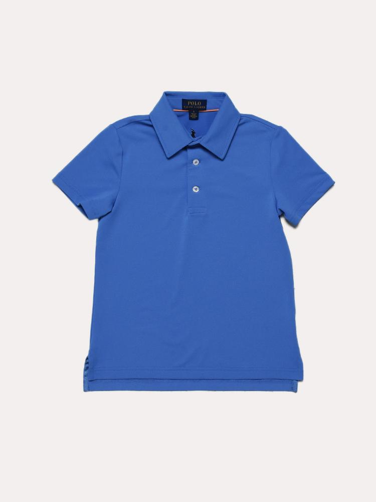 RLX Little Boys' Light Weight Airflow Jersey Short Sleeve Polo - Saint Bernard