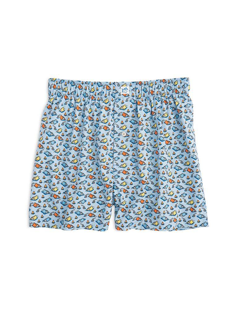 Southern Tide Men's Pitch A Tent Boxer - Saint Bernard