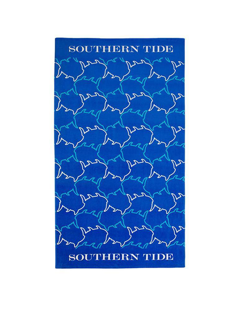Southern Tide Skipjack Geo Beach Towel - Saint Bernard