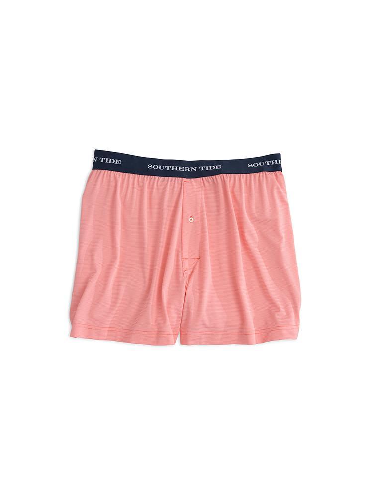 Southern Tide Ms Carlisle Ba Stripe Performance Boxer - Saint Bernard