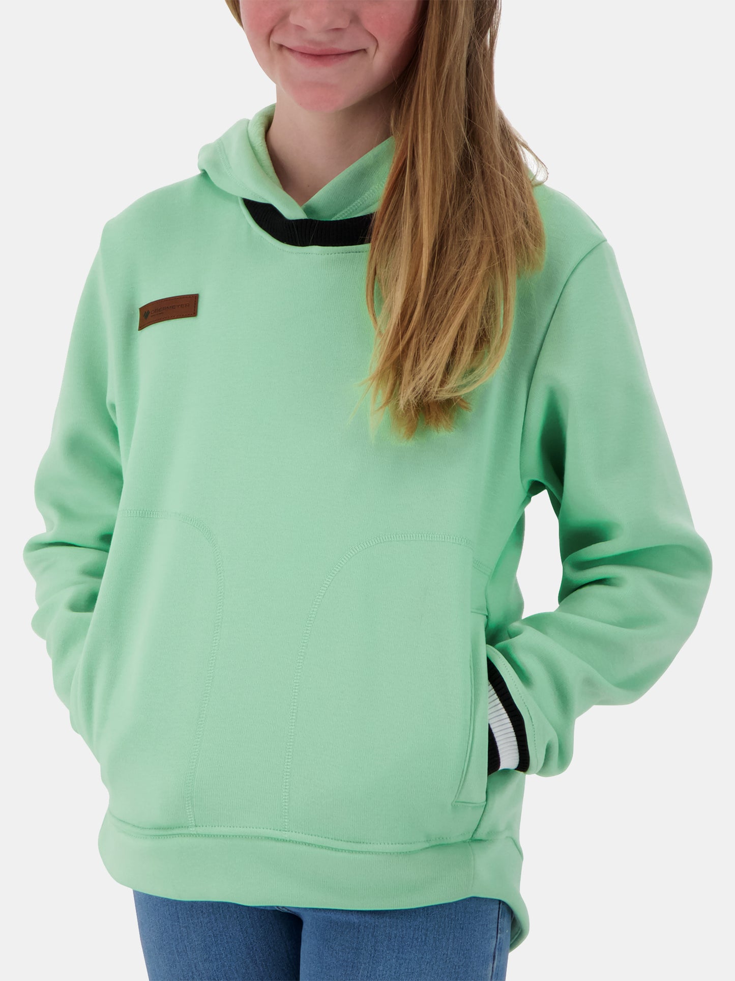 Obermeyer Girls' Beck Fleece Hoodie - Saint Bernard