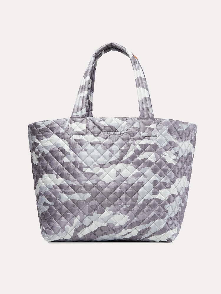 MZ Wallace Light Grey Camo Oxford Large Metro Tote - Saint Bernard