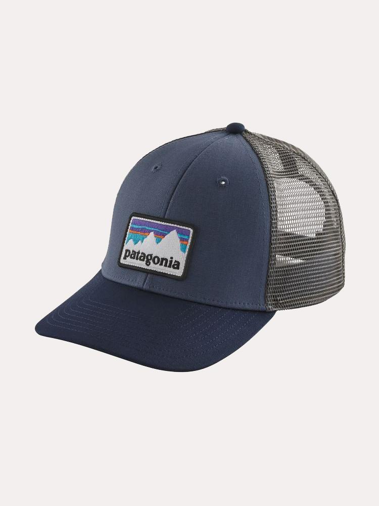 Patagonia Shop Sticker Patch LoPro Trucker Hat - Saint Bernard