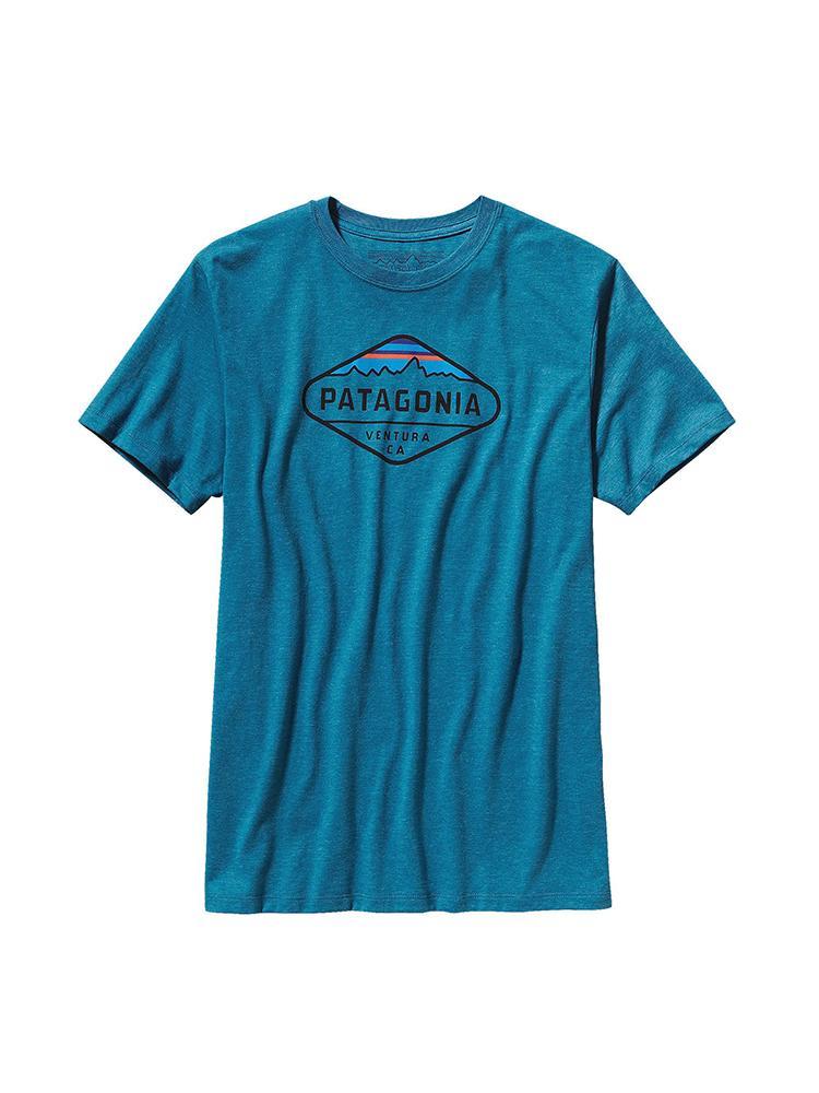 Patagonia Men's Fitz Roy Crest Cotton/Poly T-Shirt - Saint Bernard