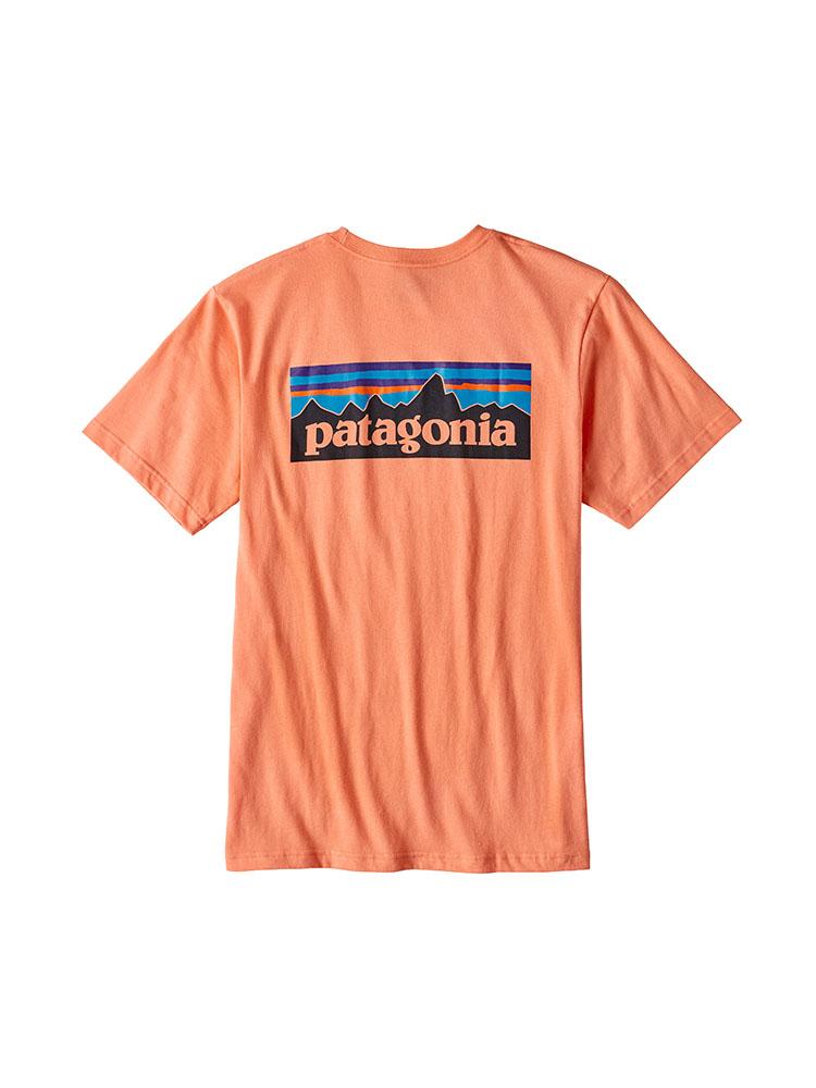 Patagonia Men's P-6 Logo Pocket Responsibili-Tee パタゴニア メンズ P-6ロゴ ポケット 半袖 Tシャツ 白 M ホワイト Patagonia | Men\u0027s P-6 Logo Cotton Pocket T-Shirt - Tide and Peak