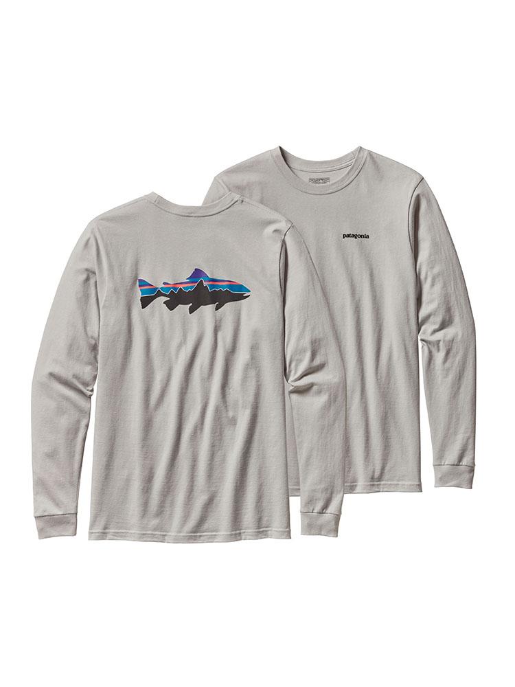 Patagonia Men's Long-Sleeved Fitz Roy Trout Cotton T-Shirt