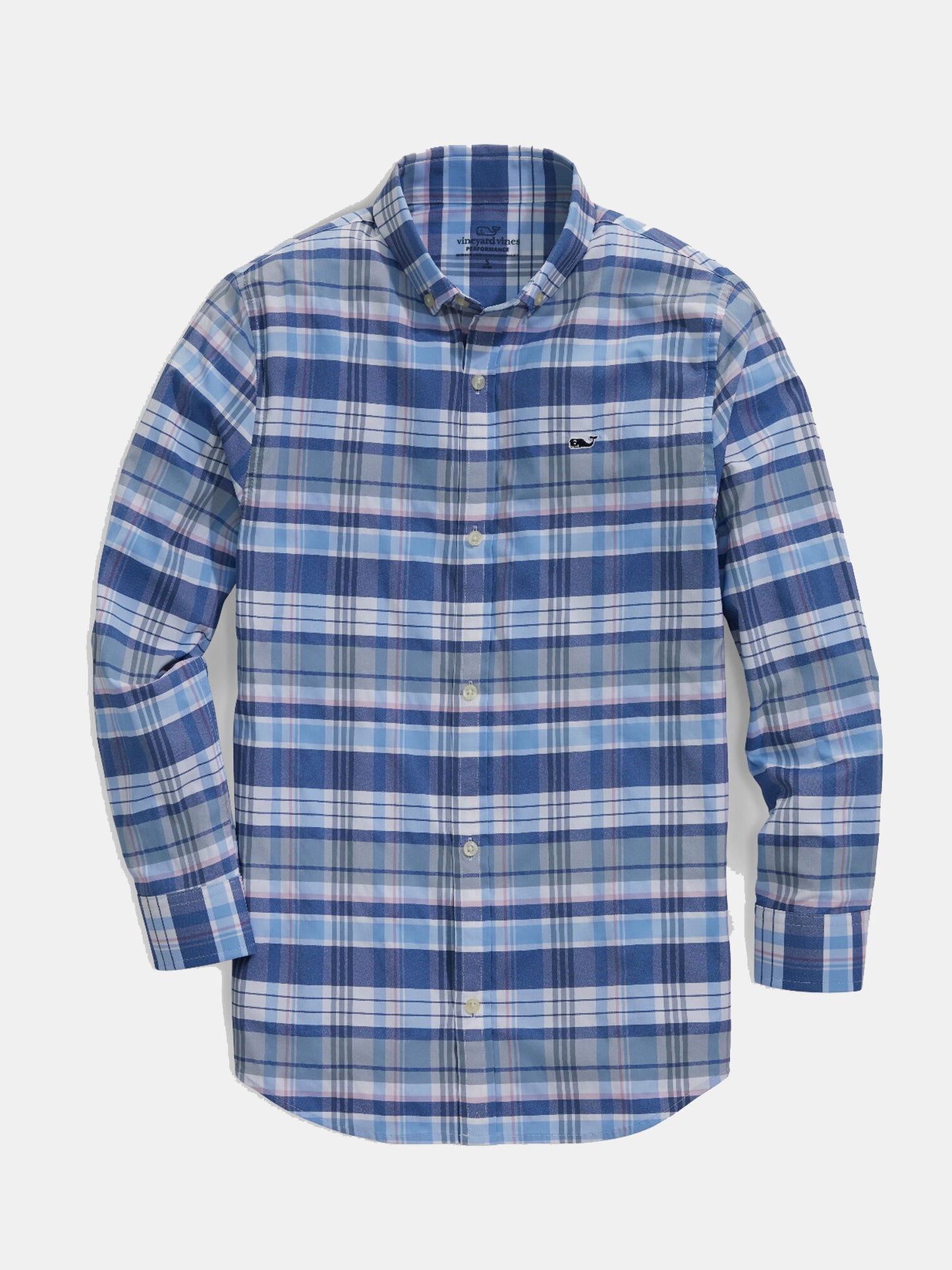 Vineyard Vines Boys' On-The-Go Performance Whale Shirt - Saint Bernard