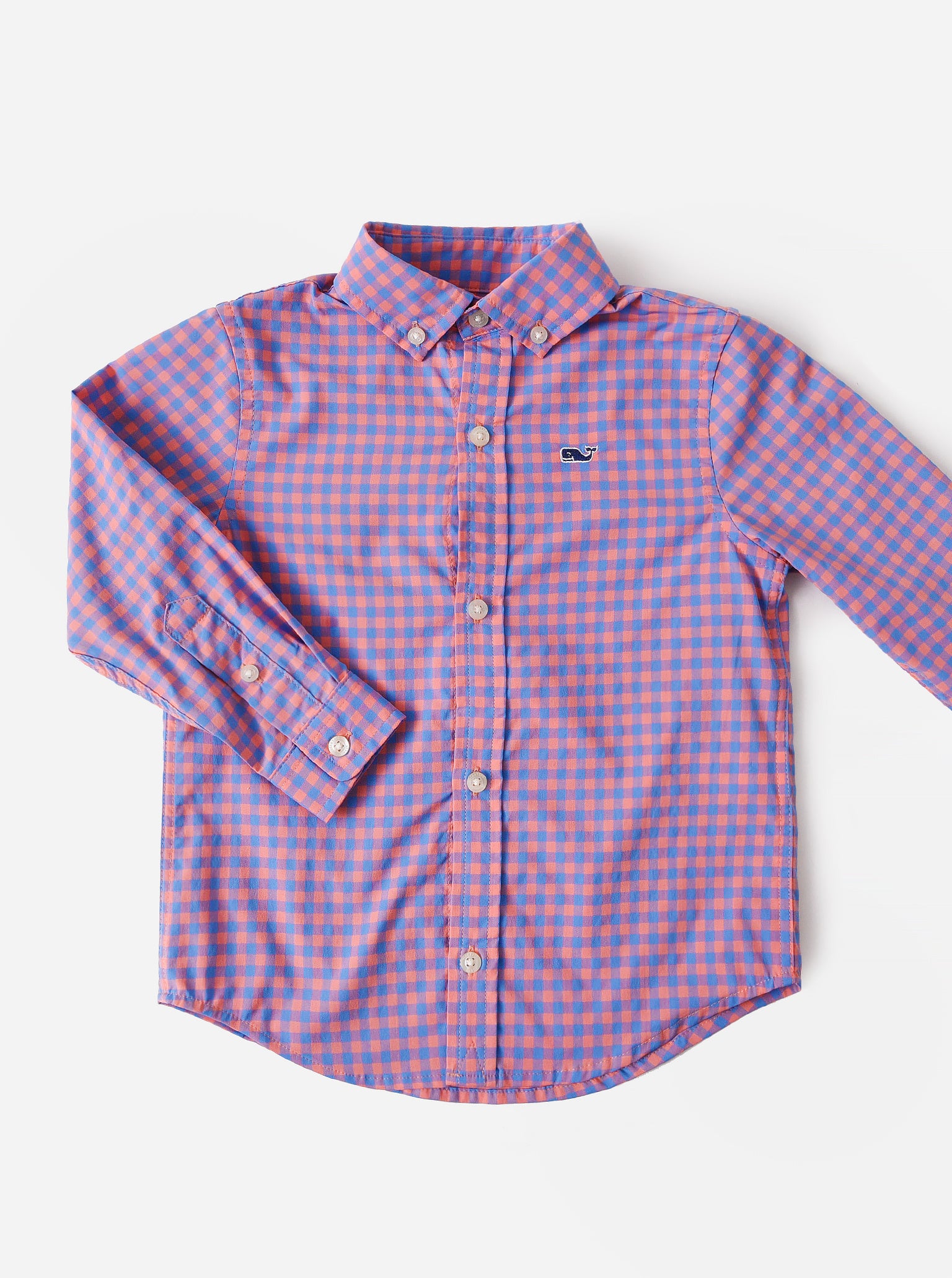 Vineyard Vines Boys' On-The-Go Gingham Button-Down Shirt Vineyard Vines Boys' On-The-Go Gingham Button-Down Shirt