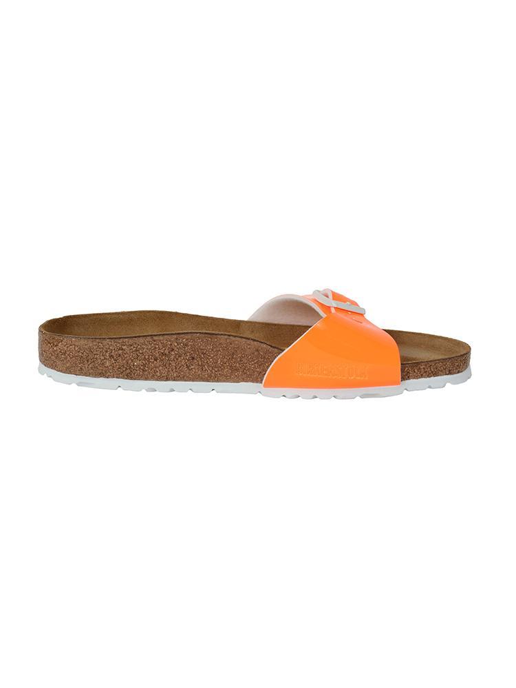 Birkenstock Women's Madrid Sandal Neon Orange Saint Bernard