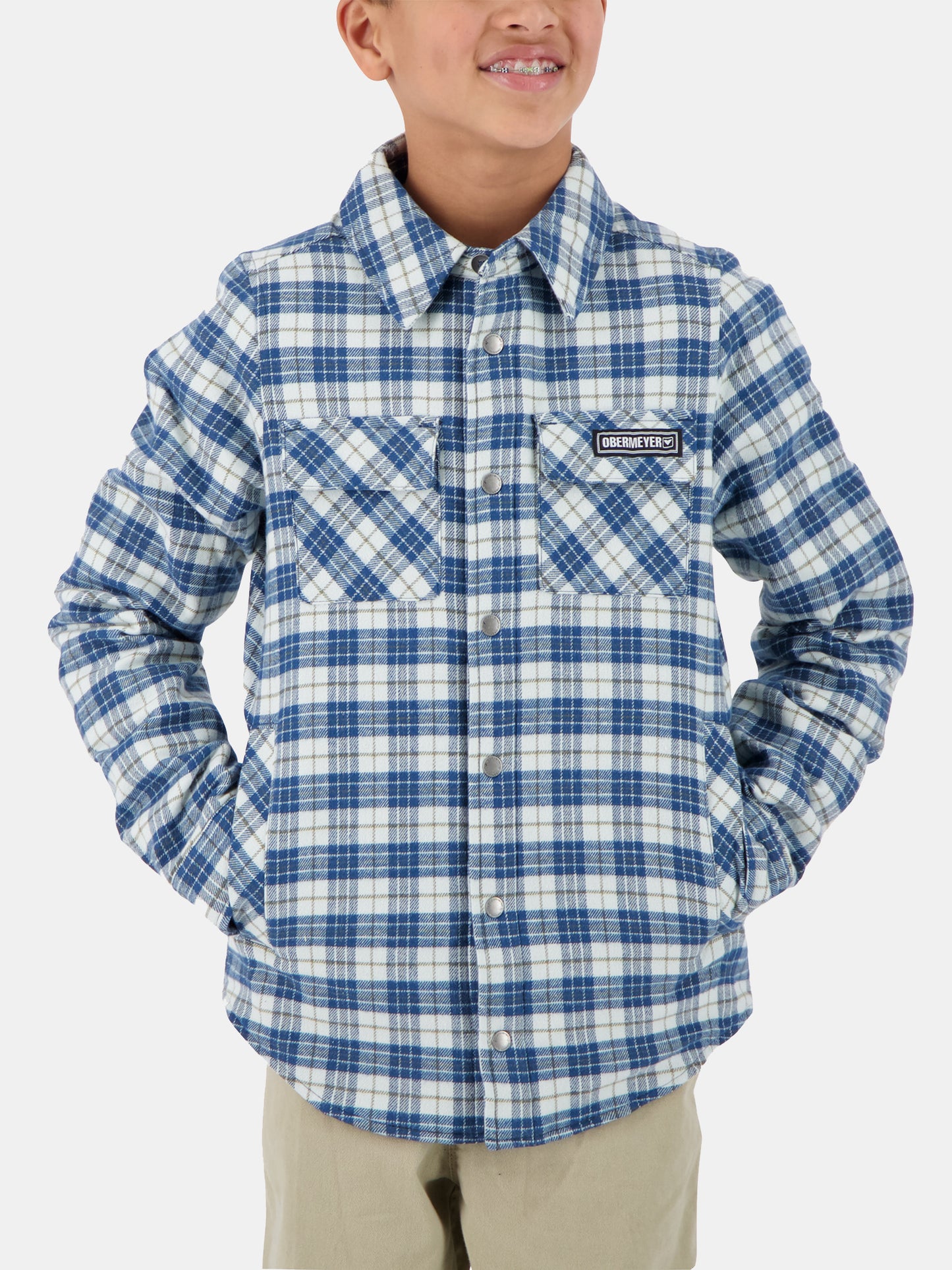 Obermeyer Boys' Avery Flannel Jacket - Saint Bernard