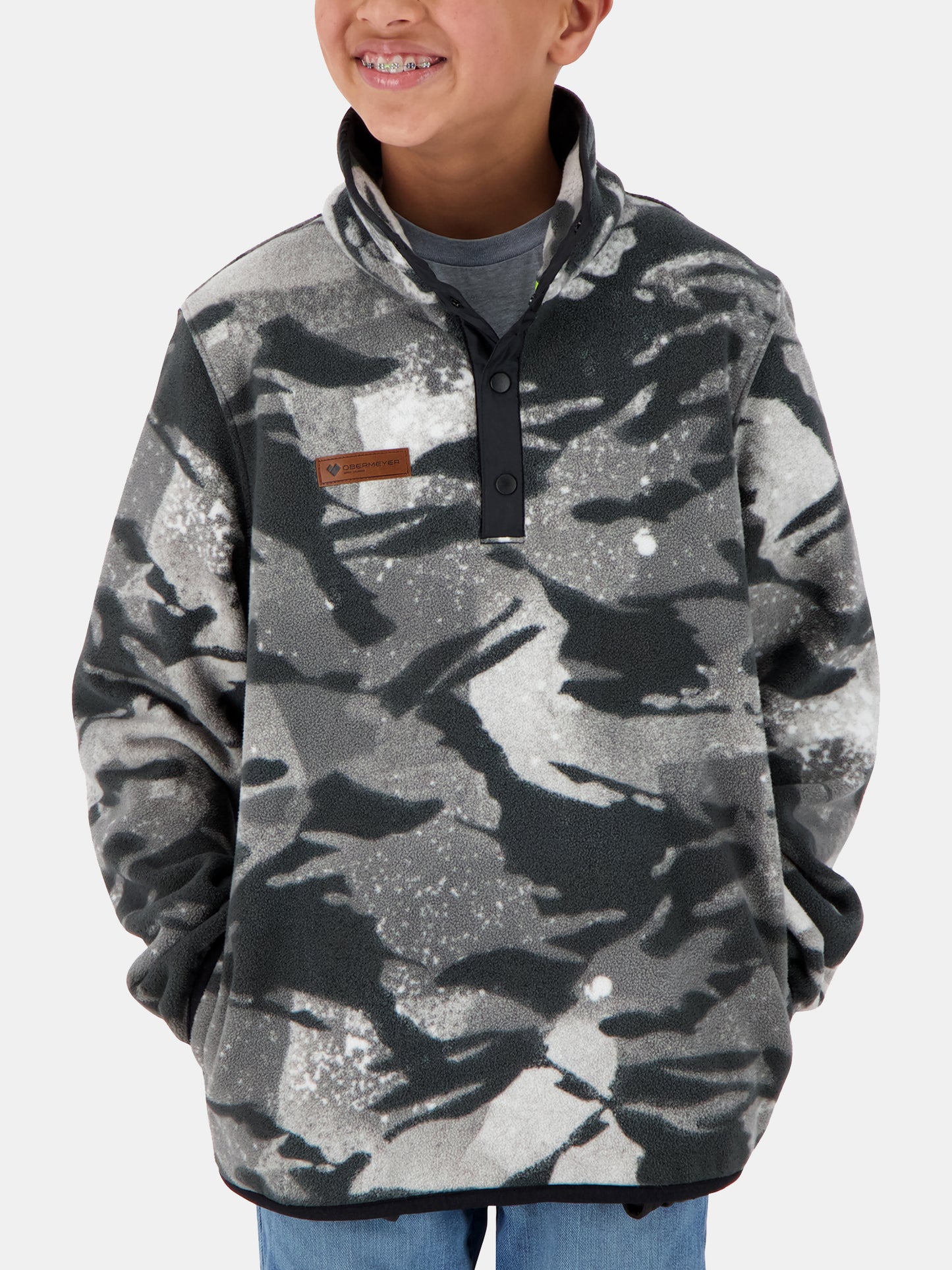 Obermeyer Boys' Boulder Fleece - Saint Bernard