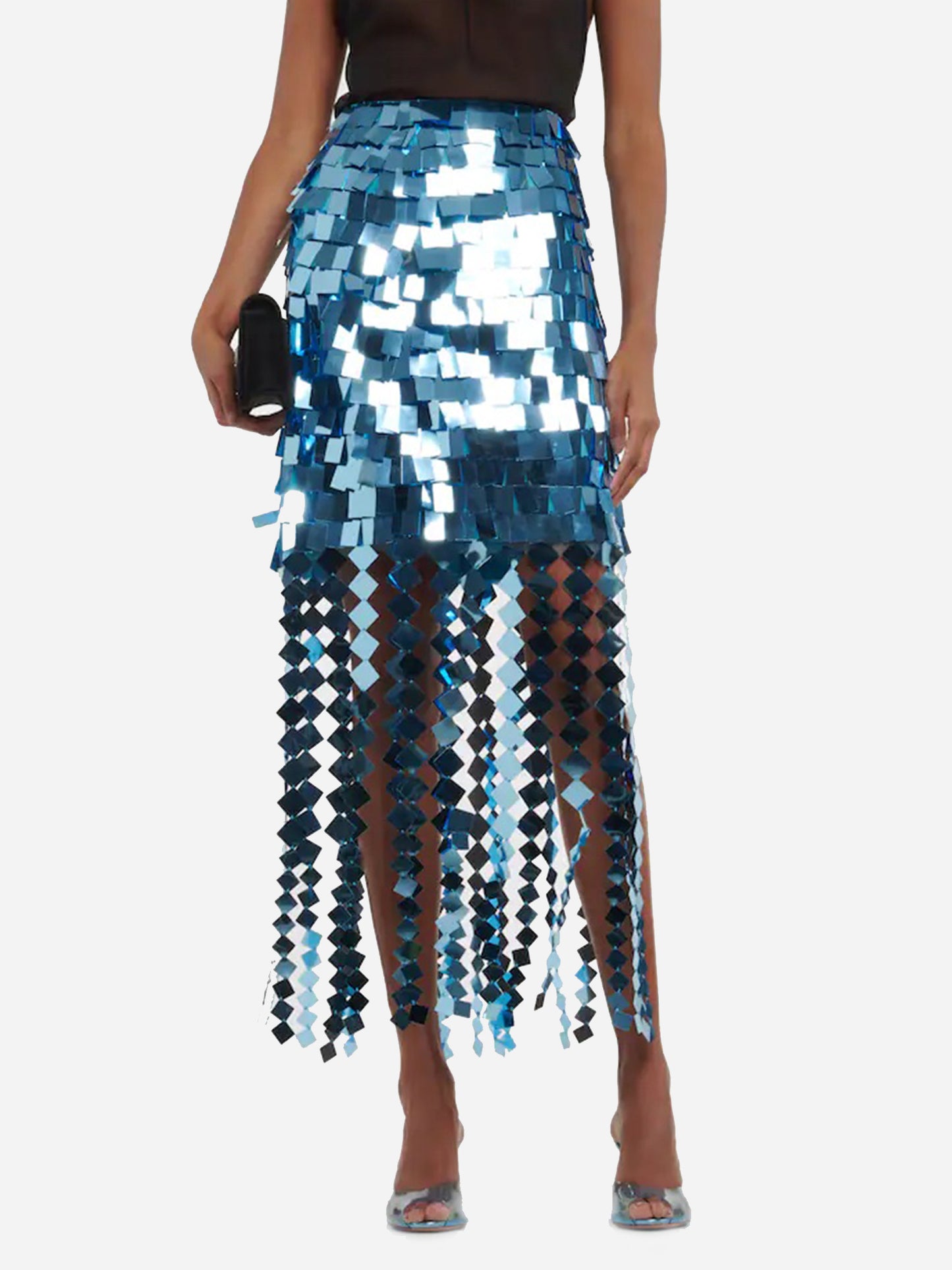 Simkhai Women's Lucee Sequin Midi Skirt - Saint Bernard