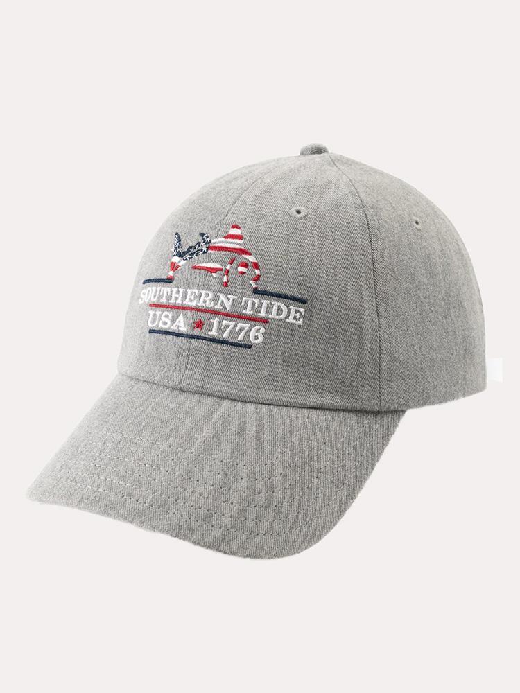 Southern Tide Men's Patriots Embroidered Heather Hat - Saint Bernard
