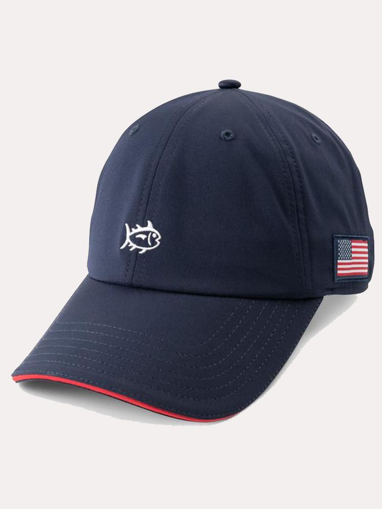 Southern Tide Men's Skipjack Freedom Performance Hat - Saint Bernard