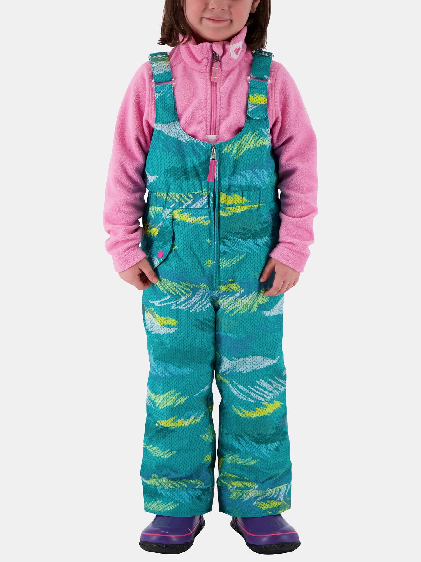 Obermeyer Little Girls' Snoverall Print Pant - Saint Bernard