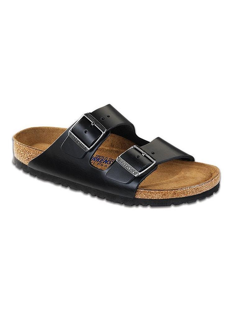 Birkenstock Arizona Sport Black Oiled Leather Sandals - Saint Bernard