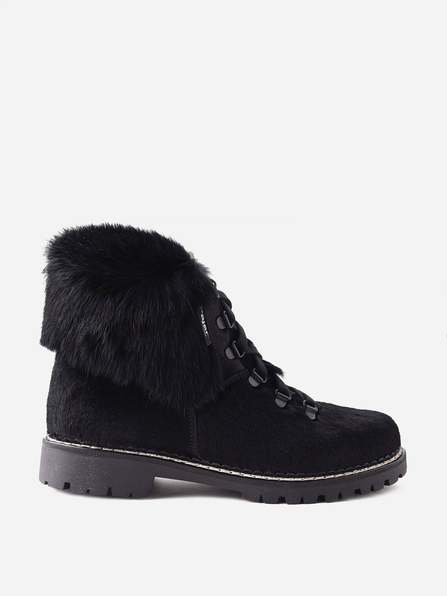Faux fur snow boots Pajar Black size 8 US in Faux fur - 39659194 Pajar Black Winter Boots with Fur Trim display picture 1