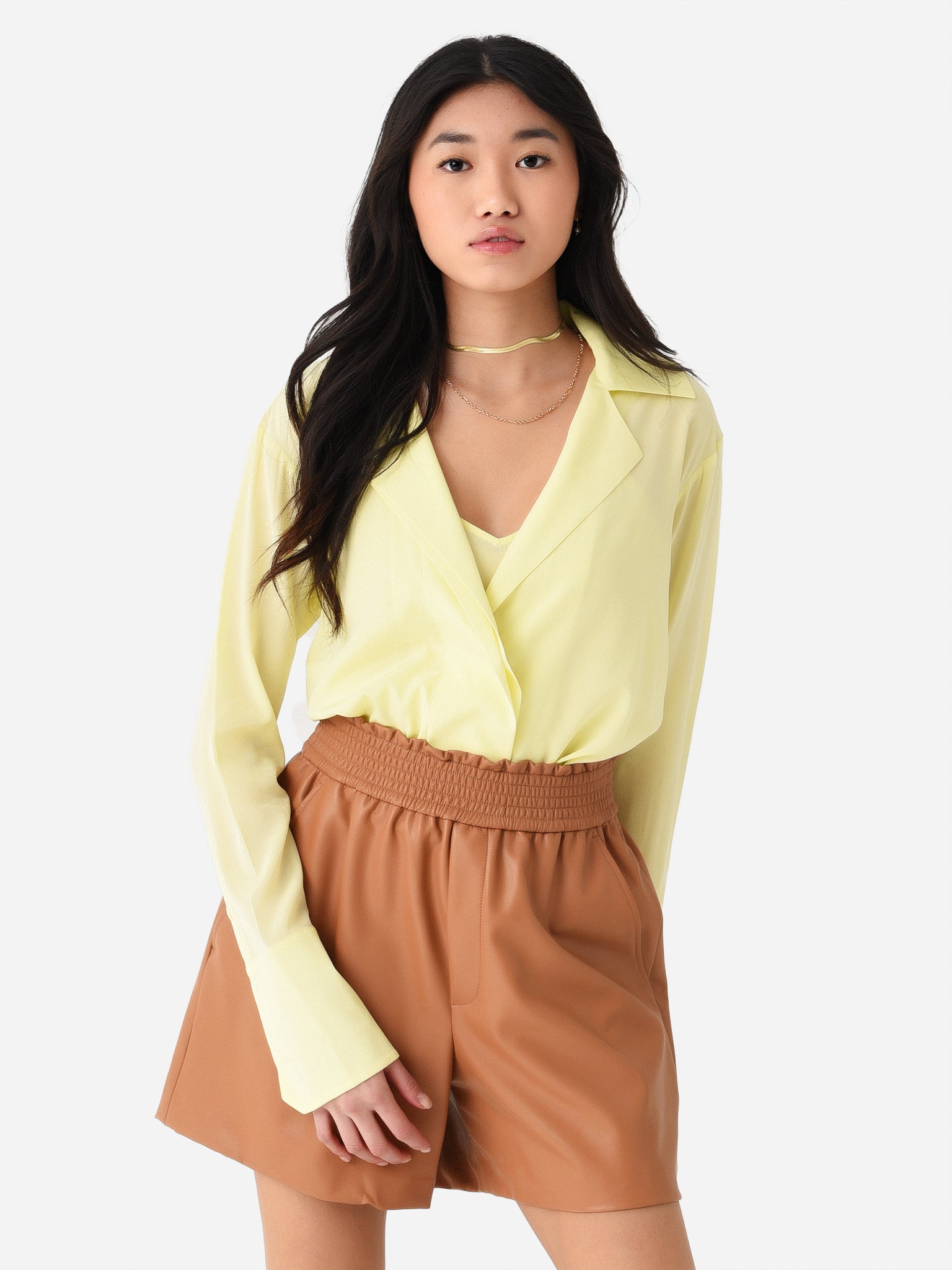 ALC Women's Diana Silk Bodysuit Saint Bernard