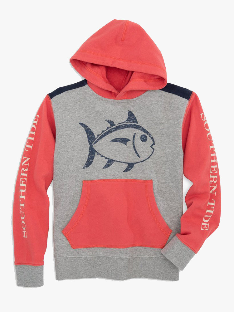 Southern Tide Boys' Upper Deck Color-Block Skipjack Hoodie - Saint Bernard