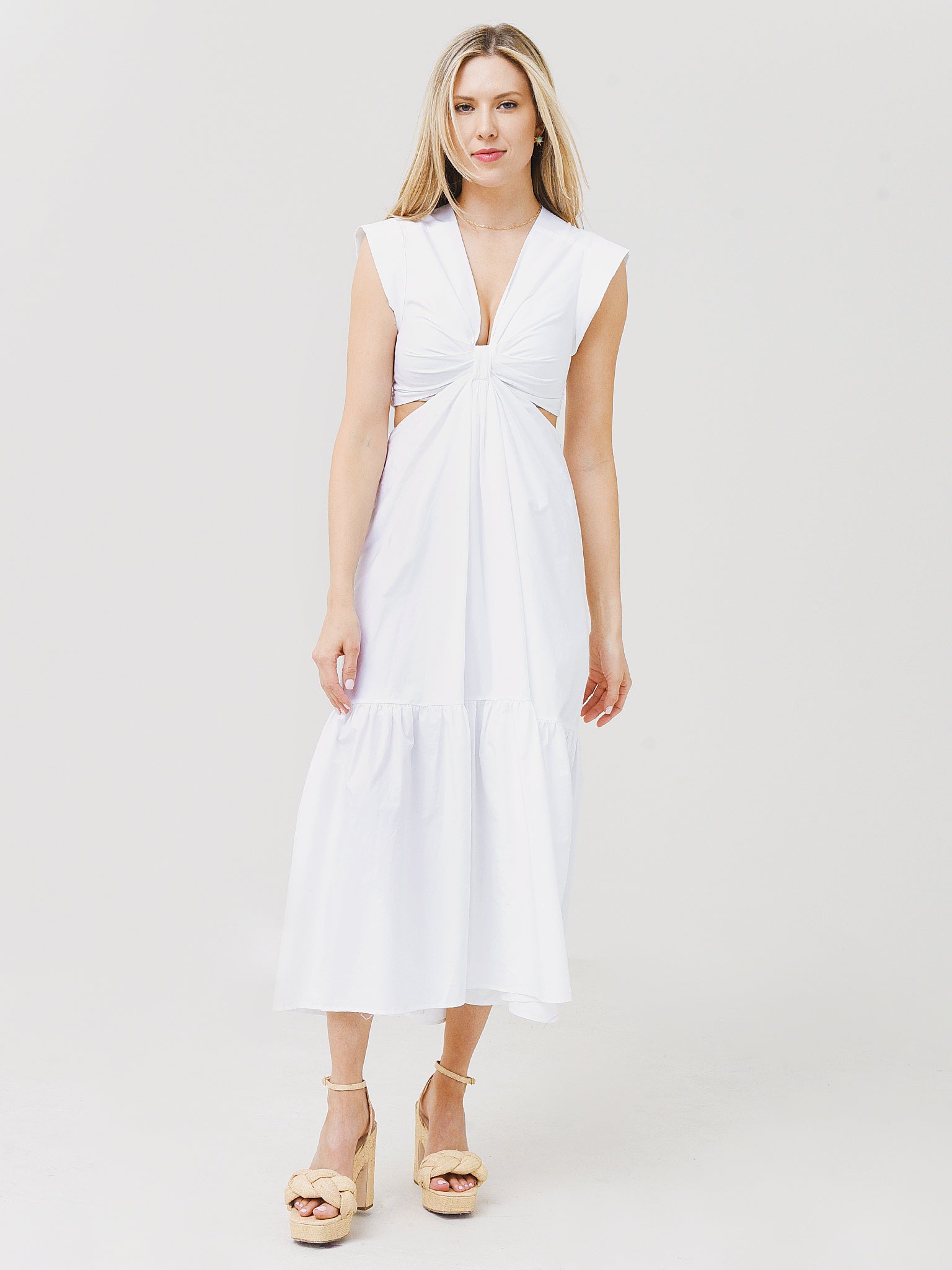 alc alexandria cut out dress $495 A.L.C. Alexandria Waist Cutout Dress size 4