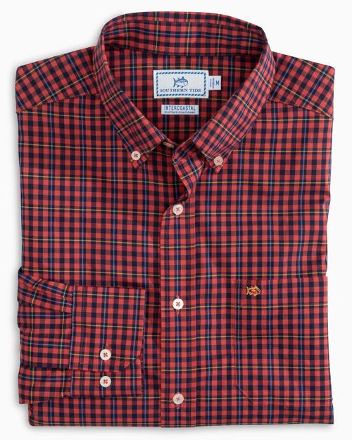 Southern Tide Men's Coastal Passage Boulder Check Sport Shirt - Saint Bernard