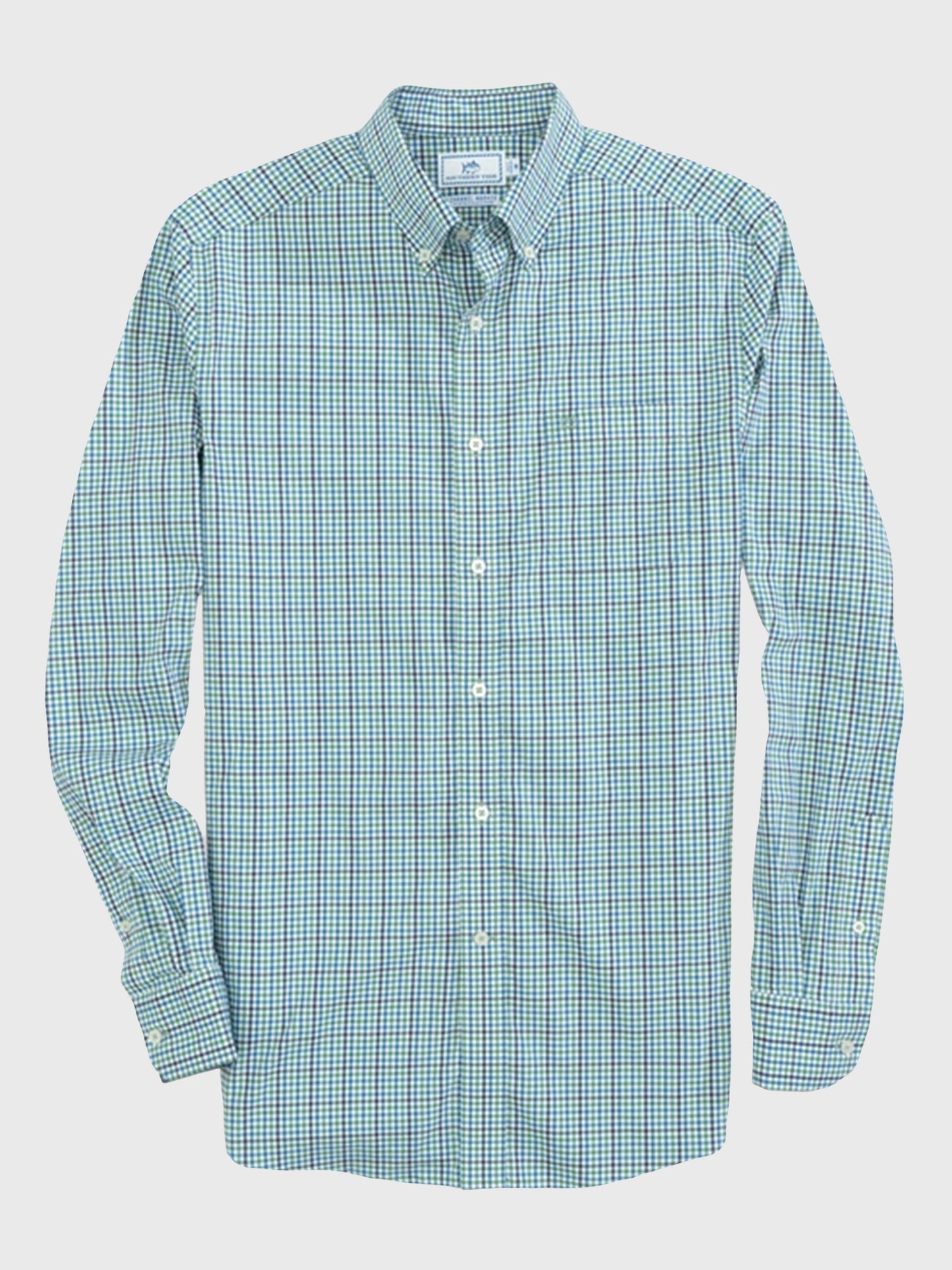 Southern Tide Men's Coastal Passage Tattersall Sport Shirt - Saint Bernard