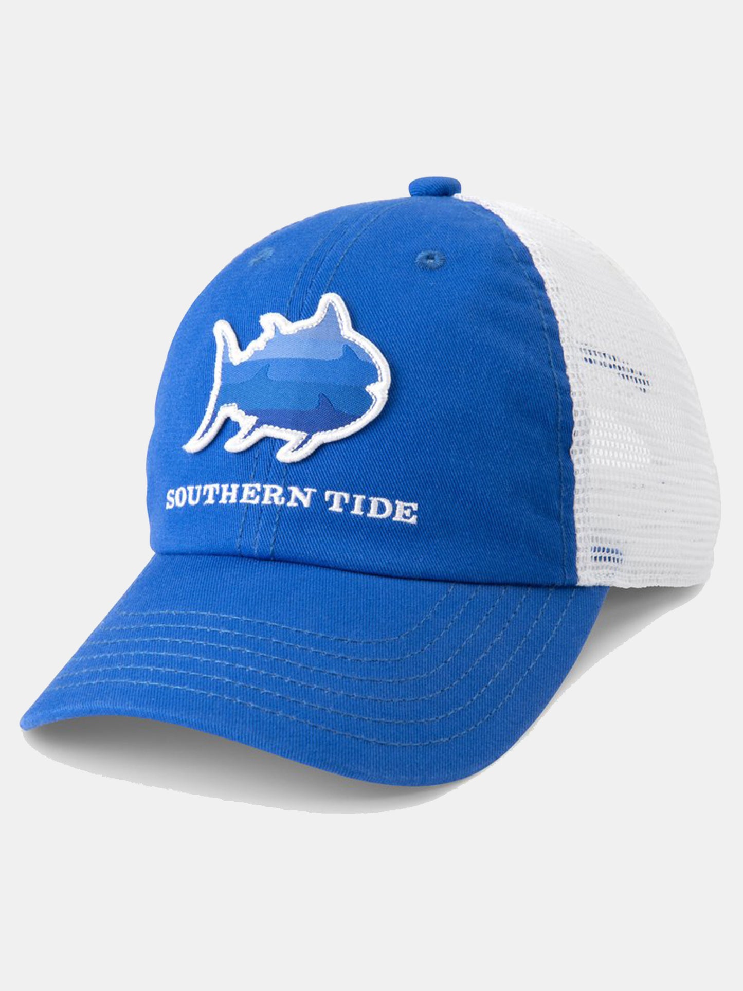 Southern Tide Boys' Shark Skipjack Patch Trucker - Saint Bernard