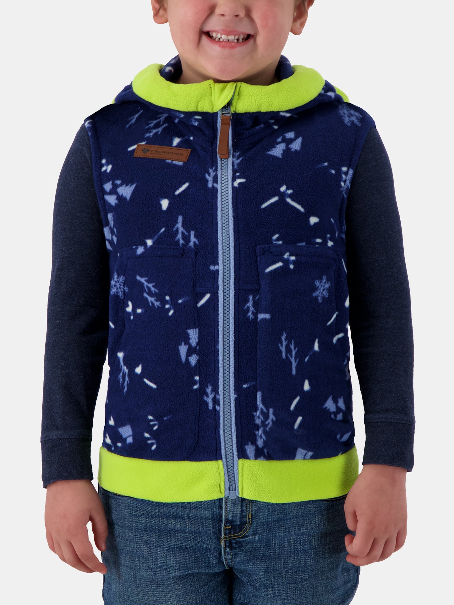 Obermeyer Little Kids' Logan Fleece Vest - Saint Bernard