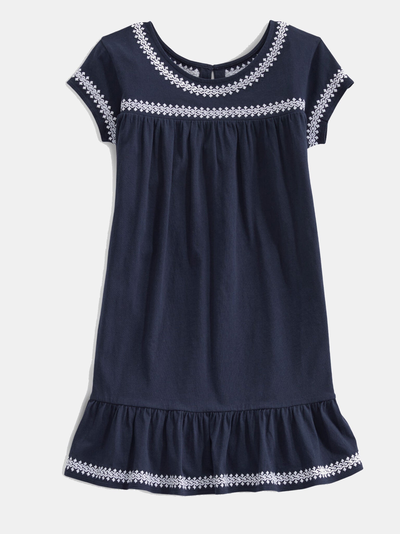 vineyard vines embroidered dress Vineyard Vines Girls' Island Lattice Embroidered Dress