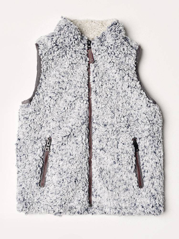 True Grit Boys' Double Up Frosty Tipped Pile Vest - Saint Bernard