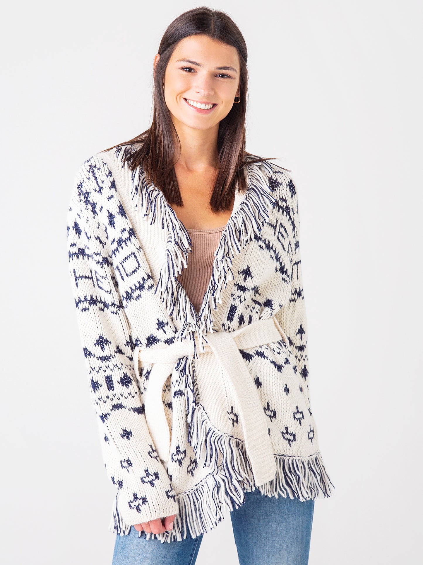 Mother Women's The Belted Short Cardigan - Saint Bernard
