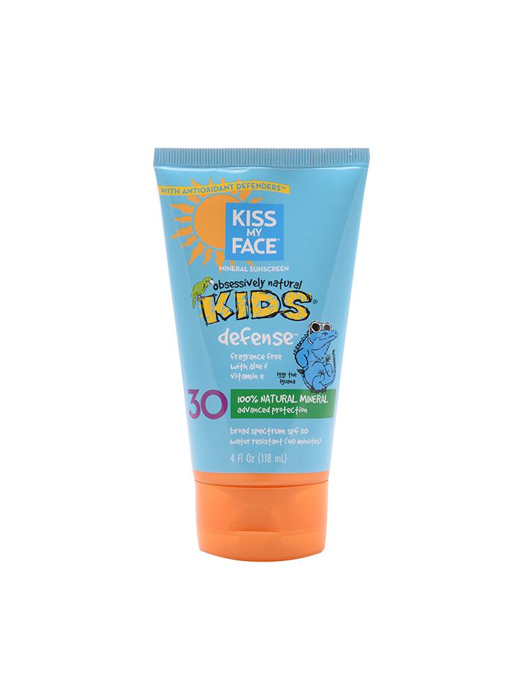 Kiss My Face Kids' Defense Mineral SPF 30 Sunscreen Lotion