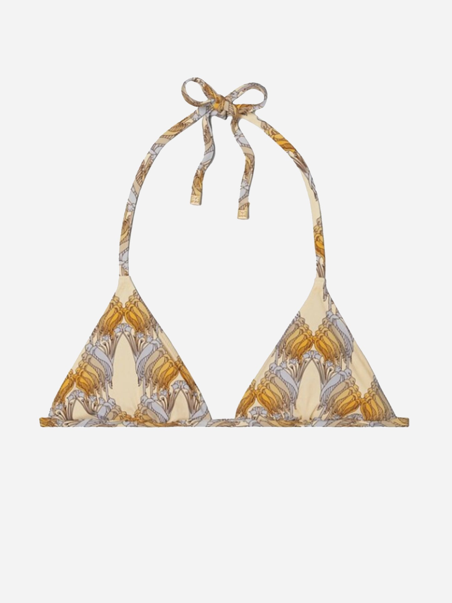 Tory Burch Women's Printed Triangle Bikini Top - Saint Bernard