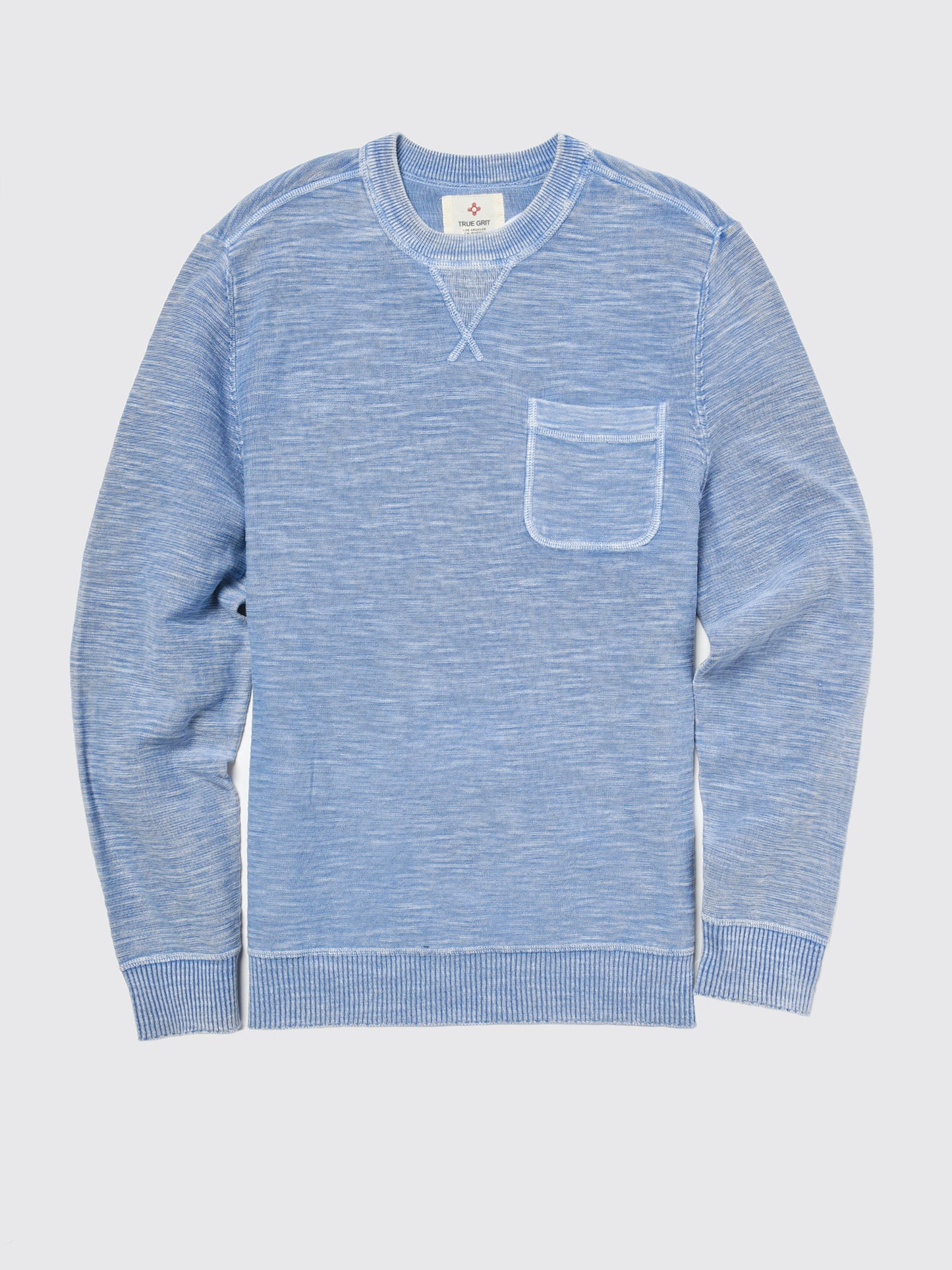 True Grit One Pocket Sweatshirt With Stitch Detail - Saint Bernard