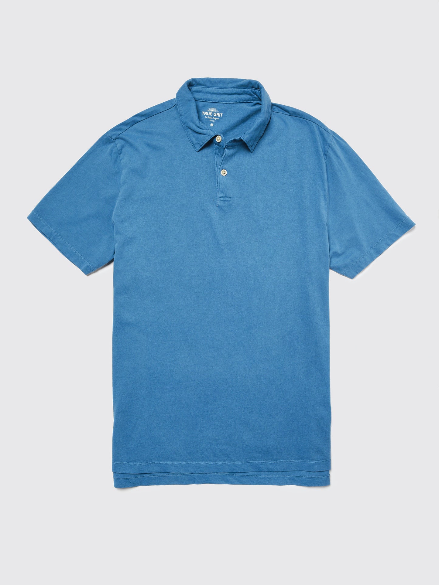 True Grit Short Sleeve Basic Polo With Two Buttons - Saint Bernard