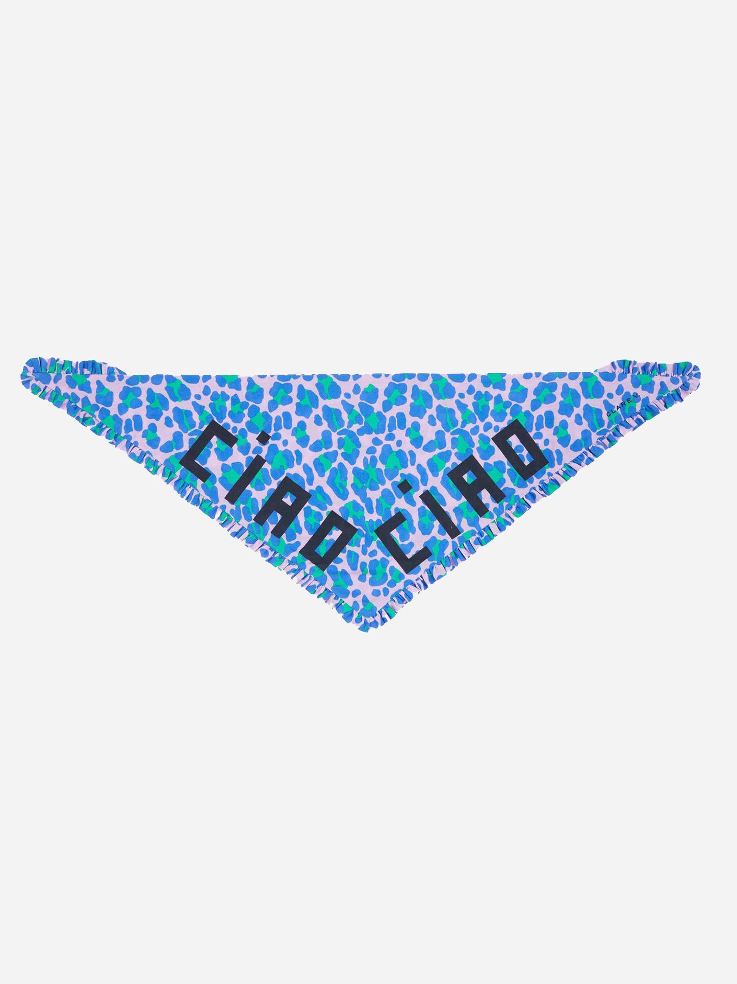 Clare V. Triangle Ruffle Bandana - Saint Bernard