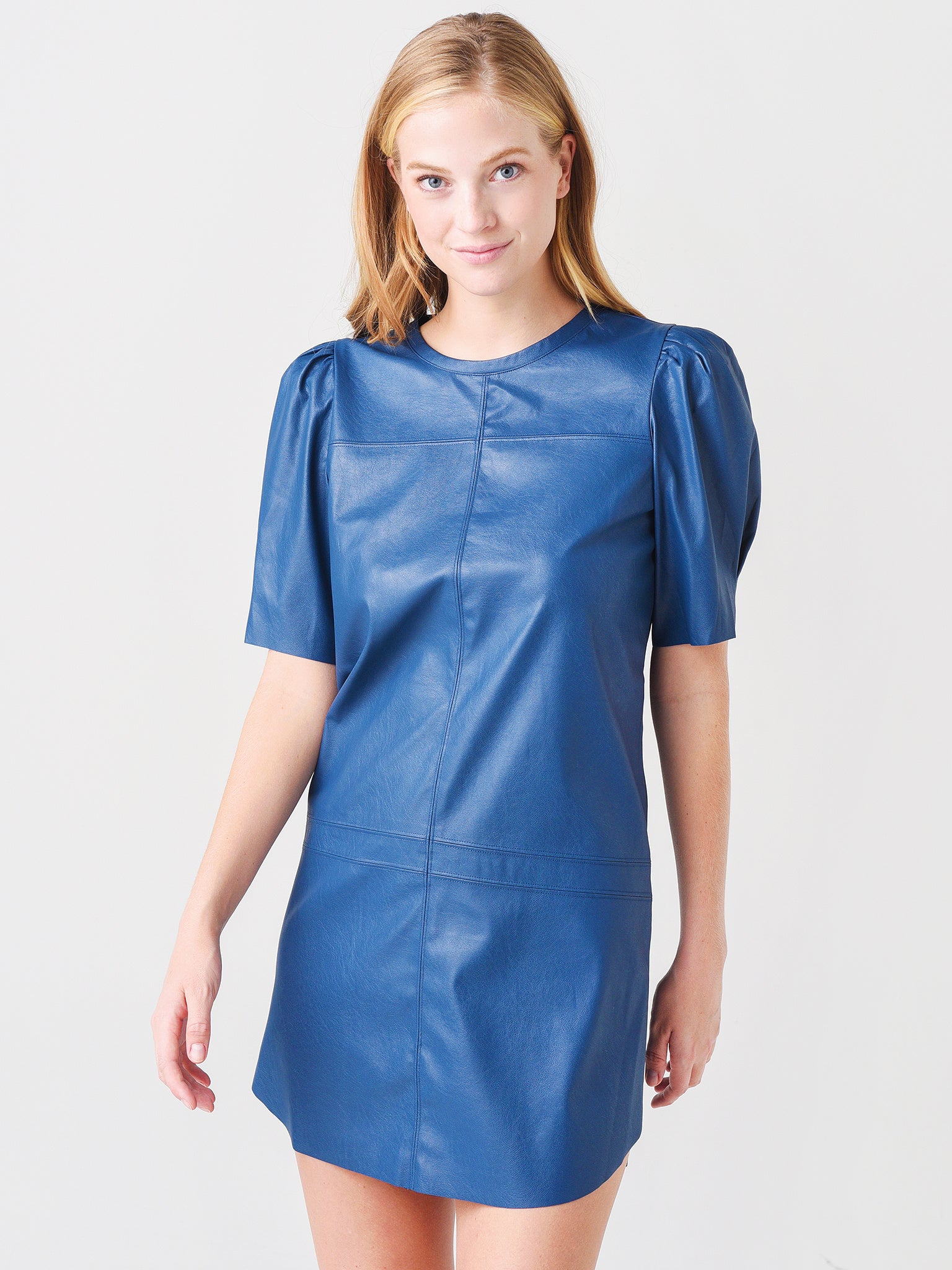 Lavender Brown Women's Leather Mini Dress Saint Bernard Lavender Brown Women's Leather Mini Dress Saint Bernard