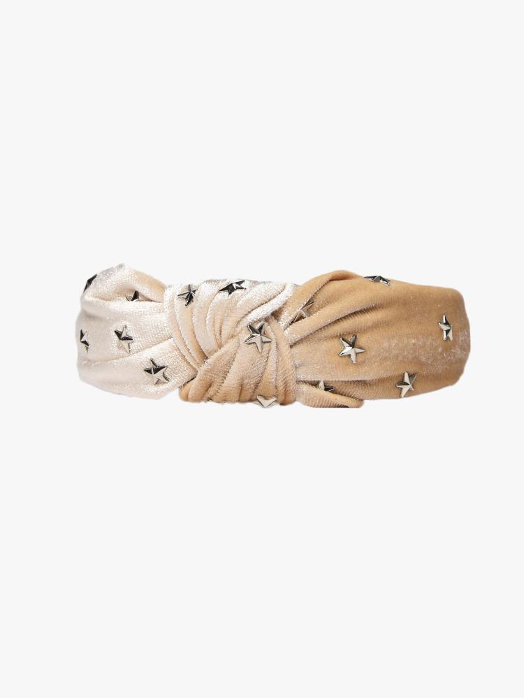 Arthur Jane Claire Velvet Star Headband - Saint Bernard